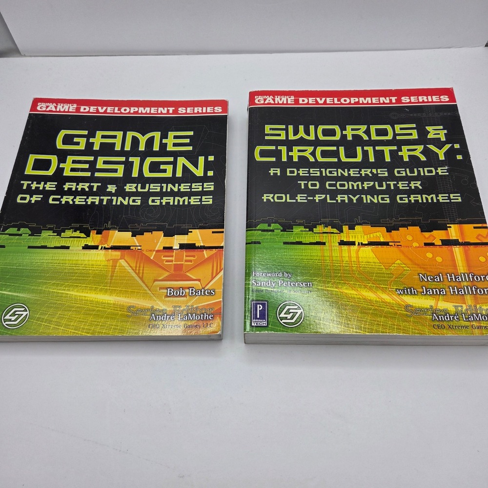 Prima Tech Game Development Series Books Game Design Swords & Circuitry 2001 RPG